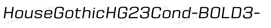 HouseGothicHG23Cond-BOLD3字体转换