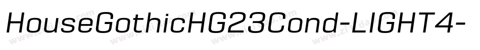 HouseGothicHG23Cond-LIGHT4字体转换