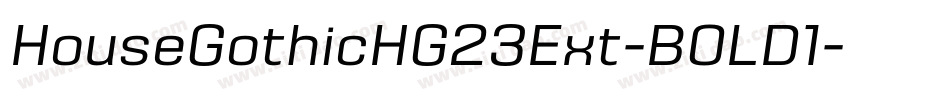 HouseGothicHG23Ext-BOLD1字体转换