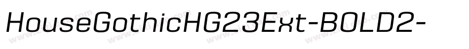HouseGothicHG23Ext-BOLD2字体转换