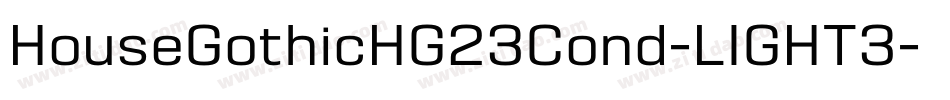 HouseGothicHG23Cond-LIGHT3字体转换