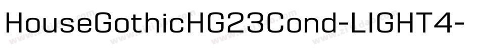 HouseGothicHG23Cond-LIGHT4字体转换