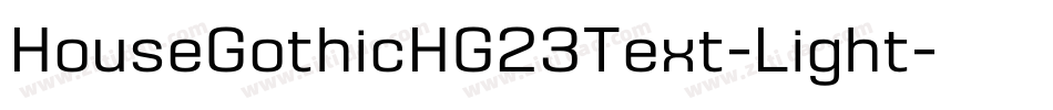 HouseGothicHG23Text-Light字体转换