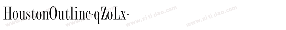 HoustonOutline-qZoLx字体转换