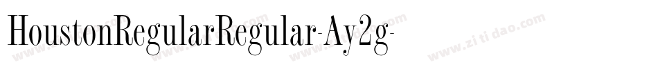 HoustonRegularRegular-Ay2g字体转换