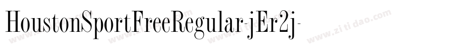 HoustonSportFreeRegular-jEr2j字体转换