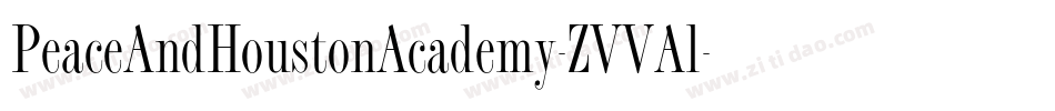 PeaceAndHoustonAcademy-ZVVAl字体转换
