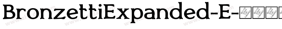 BronzettiExpanded-E字体转换