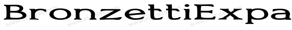 BronzettiExpanded-E字体转换