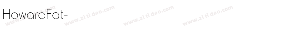 HowardFat字体转换
