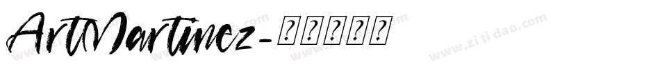 ArtMartinez字体转换