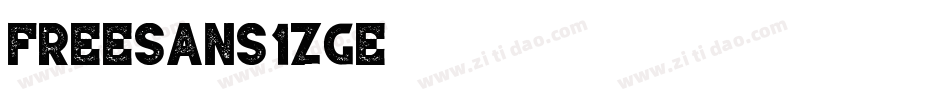 FreeSans-1Zge字体转换