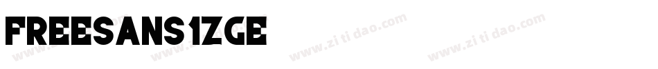 FreeSans-1Zge字体转换