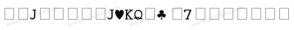 PlayingCards-wo7P字体转换
