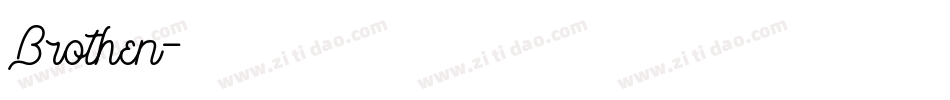 Brothen字体转换