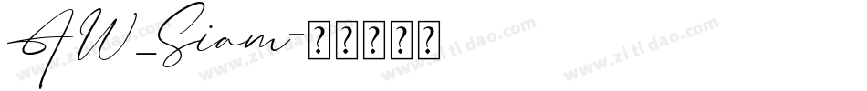 AW_Siam字体转换