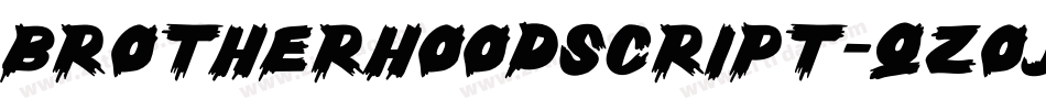 BrotherhoodScript-qZoJq字体转换