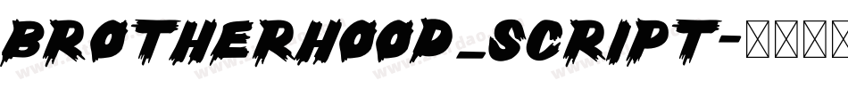 Brotherhood_Script字体转换