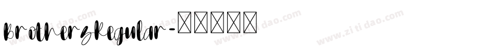 BrothersRegular字体转换
