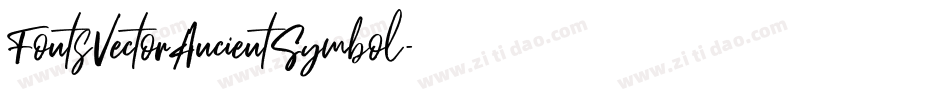 FontsVectorAncientSymbol字体转换