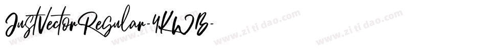 JustVectorRegular-4KWB字体转换