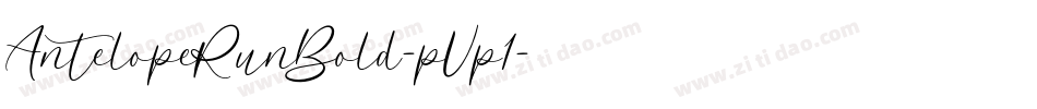 AntelopeRunBold-pVp1字体转换
