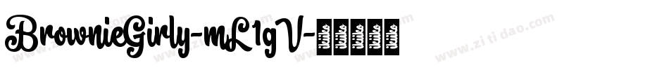 BrownieGirly-mL1gV字体转换