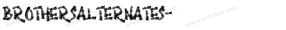BrothersAlternates字体转换
