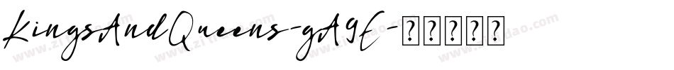 KingsAndQueens-gA9E字体转换