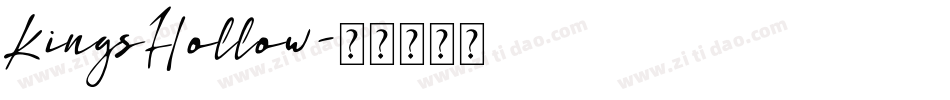 KingsHollow字体转换