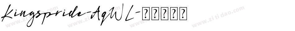 Kingspride-AqWL字体转换