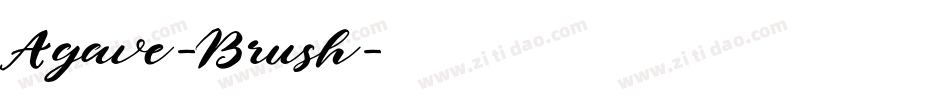 Agave-Brush字体转换