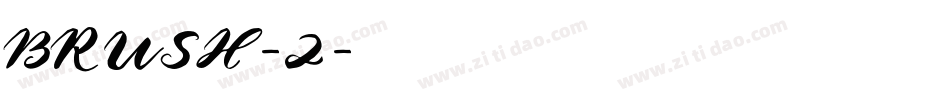 BRUSH-2字体转换