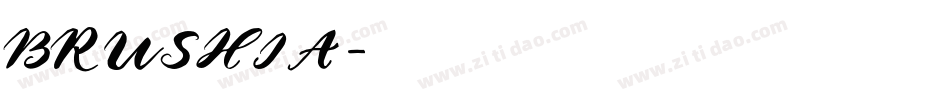 BRUSHIA字体转换
