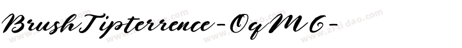 BrushTipterrence-OqM6字体转换