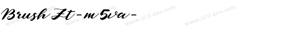 BrushZt-m5va字体转换