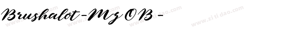 Brushalot-MzOB字体转换