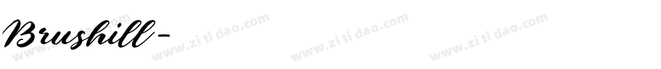 Brushill字体转换