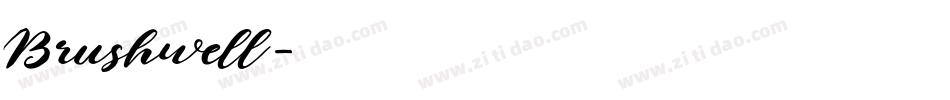 Brushwell字体转换
