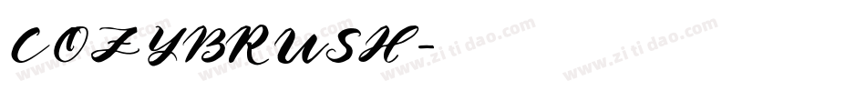 COZYBRUSH字体转换