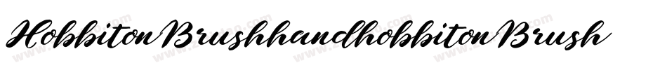 HobbitonBrushhandhobbitonBrush-WygA字体转换