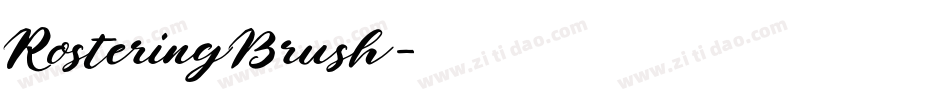 RosteringBrush字体转换