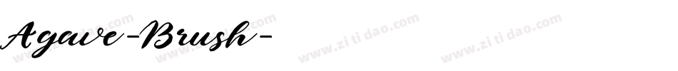 Agave-Brush字体转换