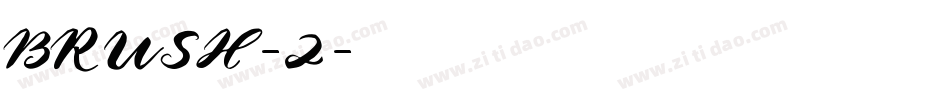 BRUSH-2字体转换