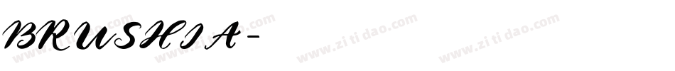 BRUSHIA字体转换
