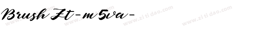 BrushZt-m5va字体转换