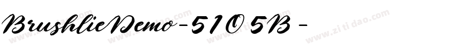BrushlieDemo-51O5B字体转换