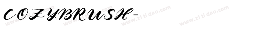 COZYBRUSH字体转换