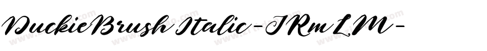 DuckieBrushItalic-JRmLM字体转换