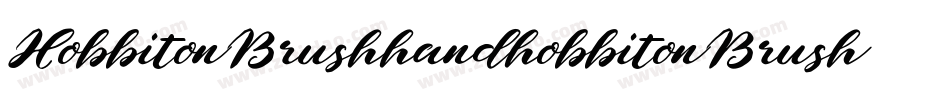 HobbitonBrushhandhobbitonBrush-WygA字体转换